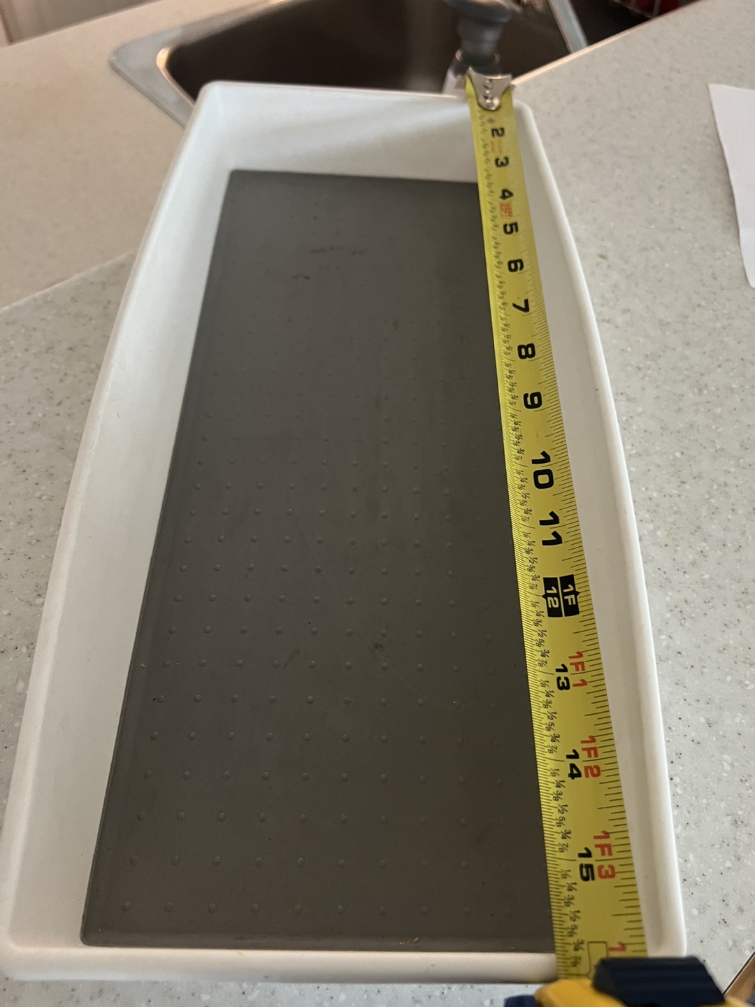 White Plastic Tray 15x7 inches - photo 2