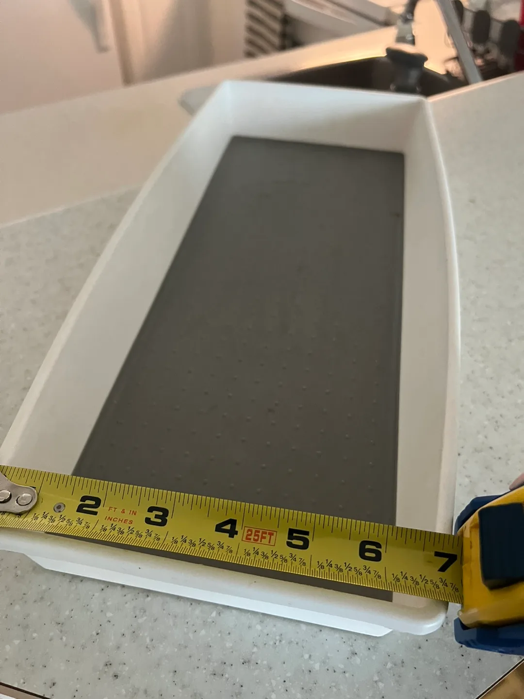 White Plastic Tray 15x7 inches thumbnail