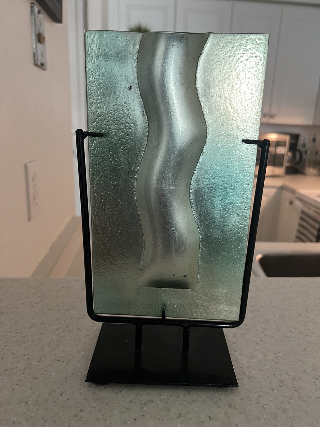 Metal & Glass Decorative Sculpture