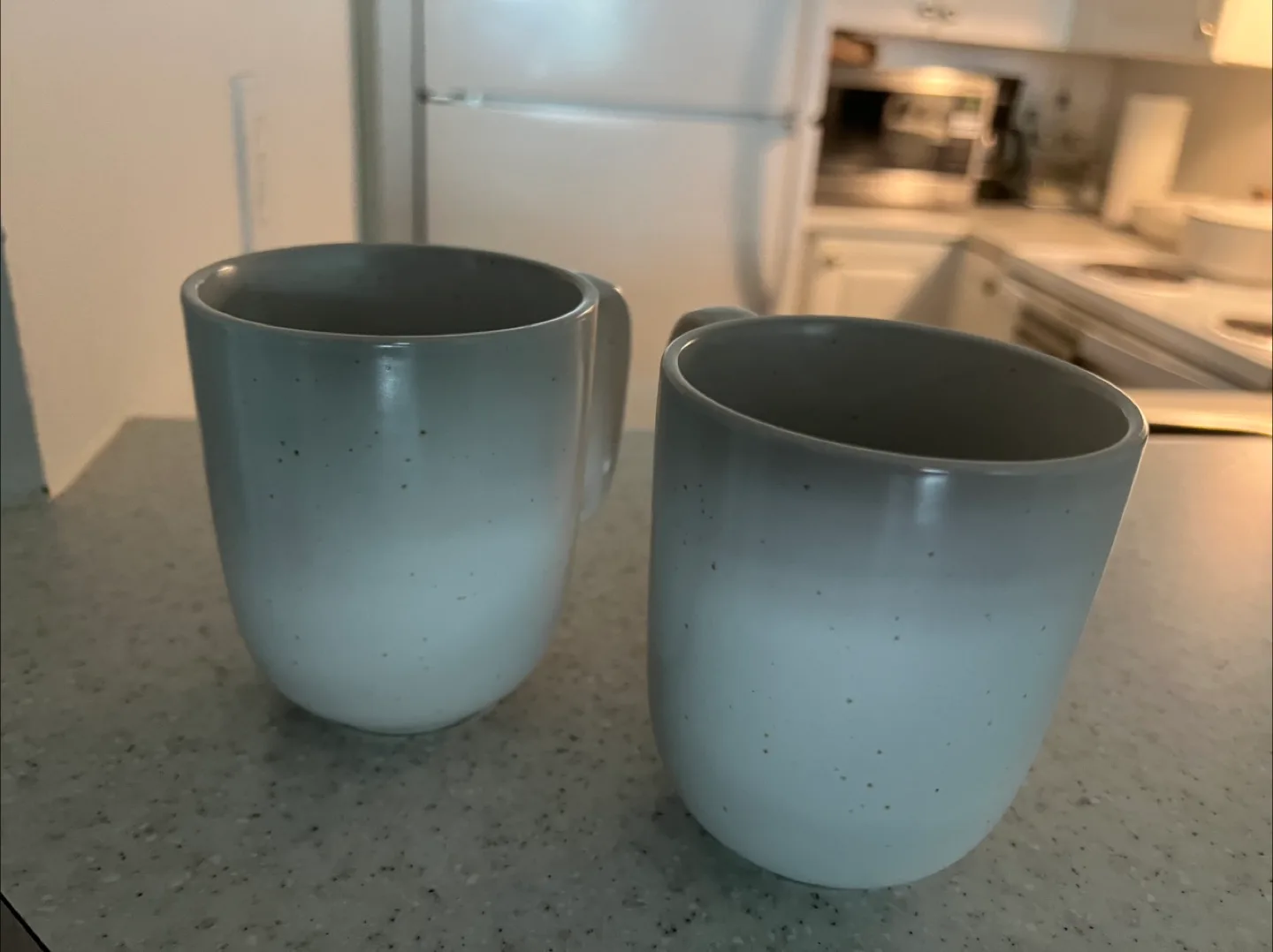 Set of Two Ceramic Mugs - Grey thumbnail