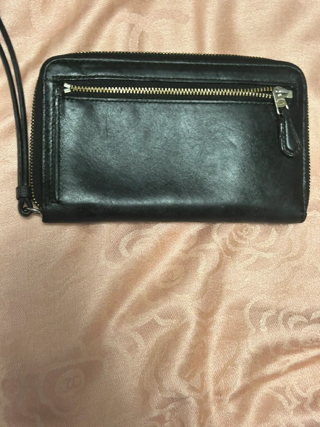 Coach Black Leather Zip Around Wallet image indicator(2)