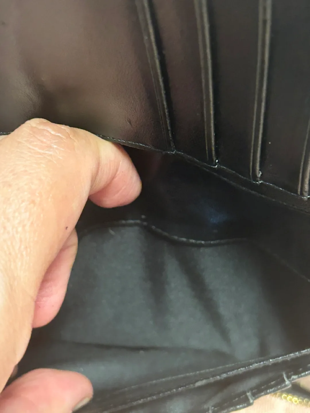 Coach Black Leather Zip Around Wallet image indicator(7)