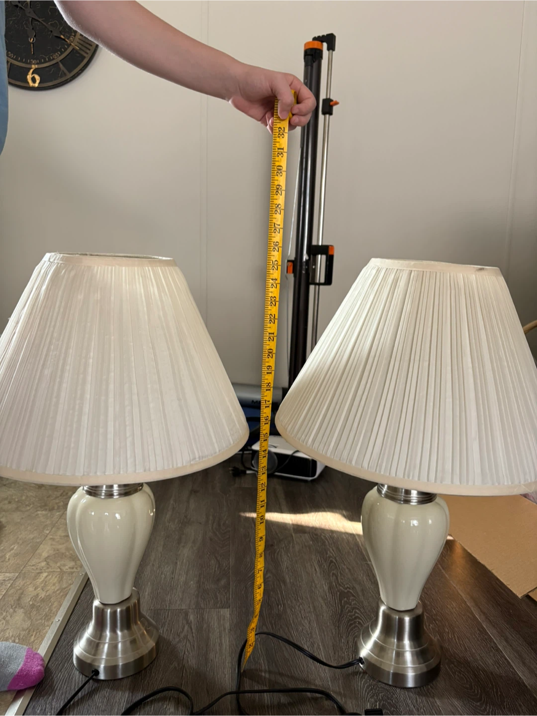 Pair of Cream Table Lamps