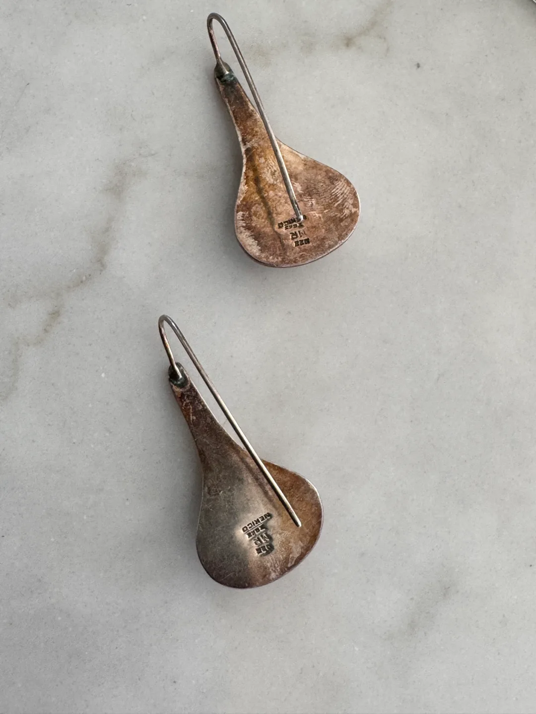 Vintage Mexican Silver Drop Earrings image indicator(2)