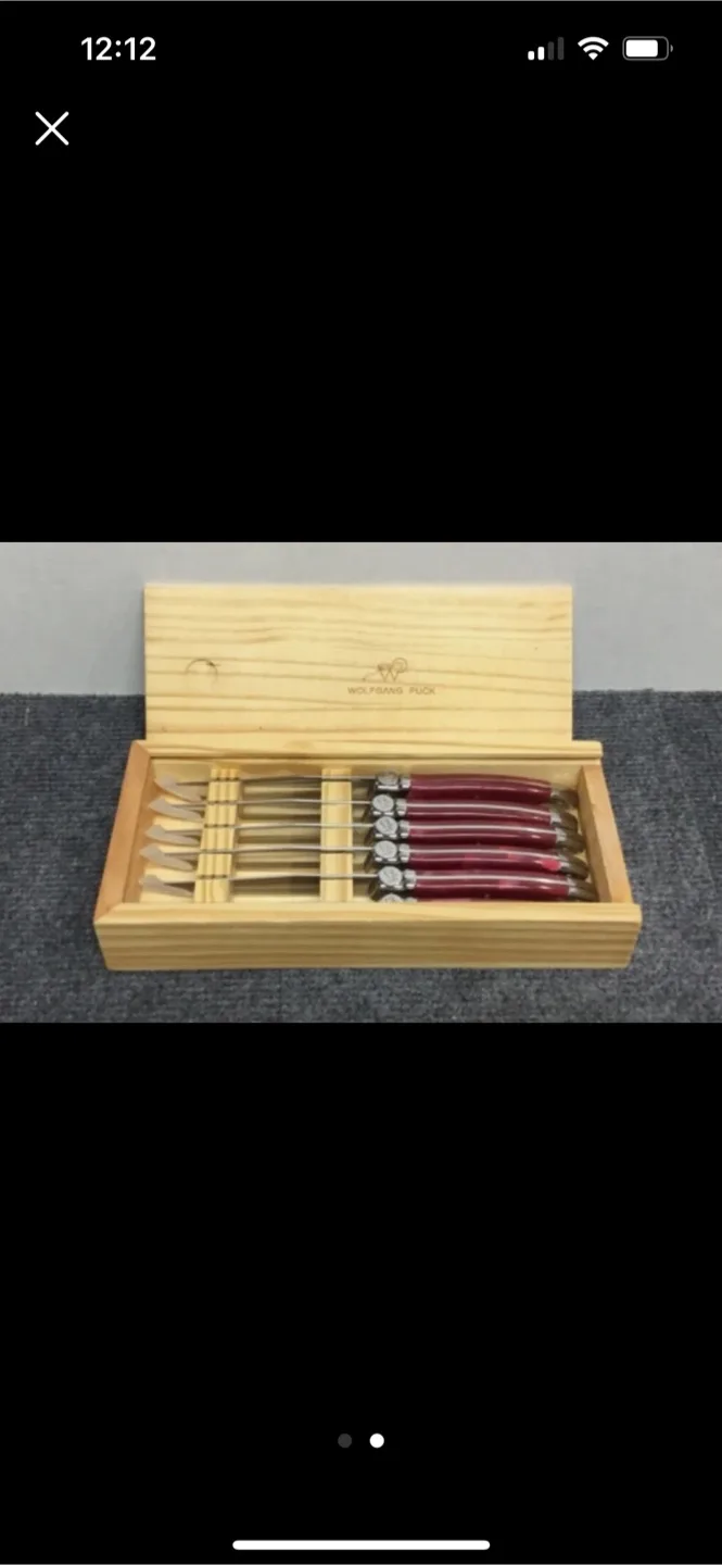 Wolfgang Puck Knife Set with Wooden Box thumbnail