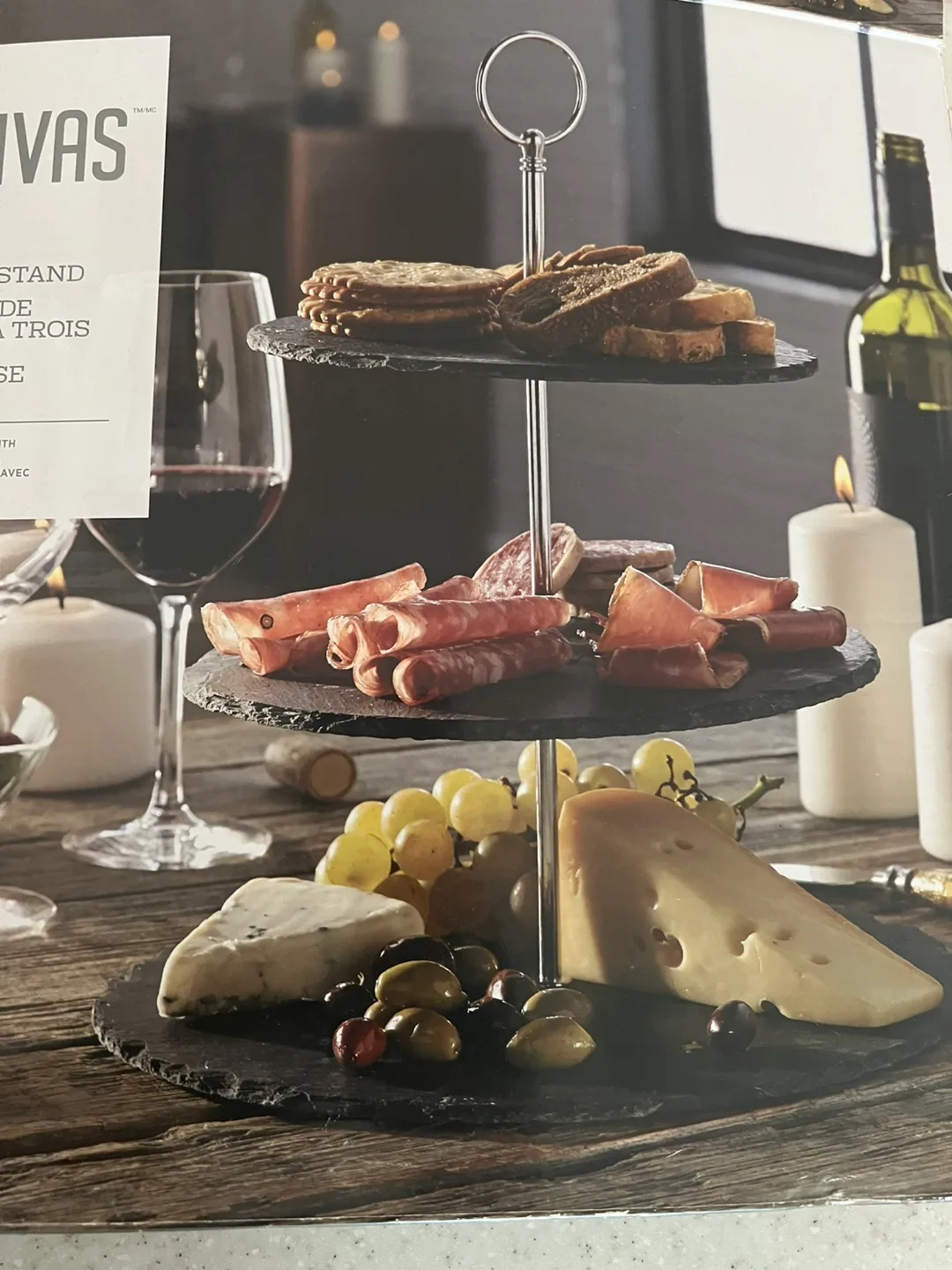 Canvas Slate 3-Tier Serving Stand image indicator(2)