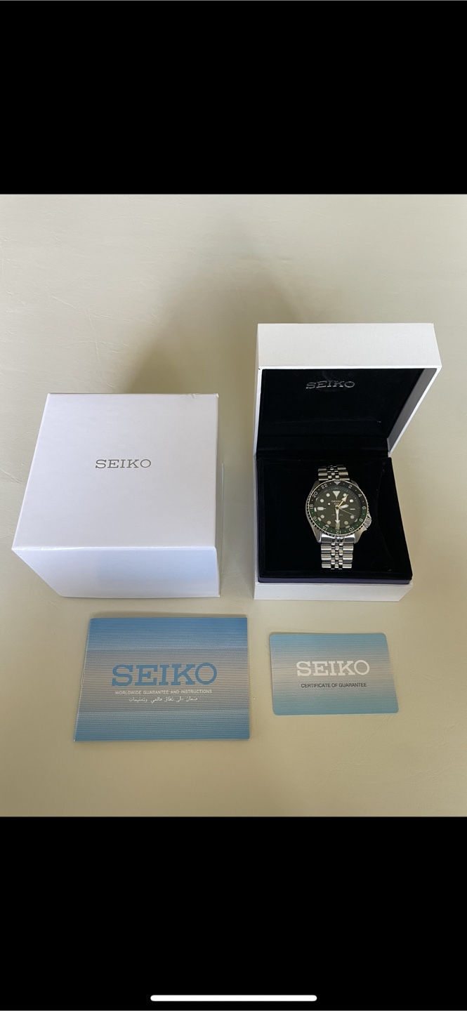 SEIKO 5 Sports GMT SSK035K1 Green Dial Automatic Watch - photo 2