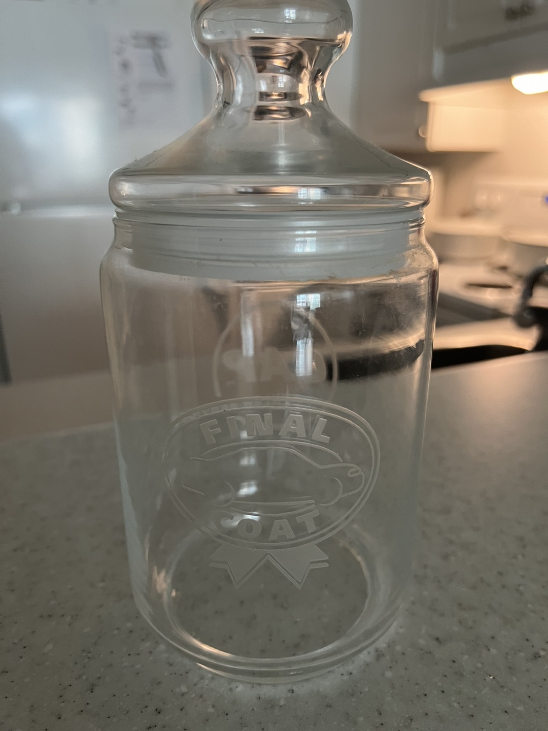 Final Touch Glass Jar