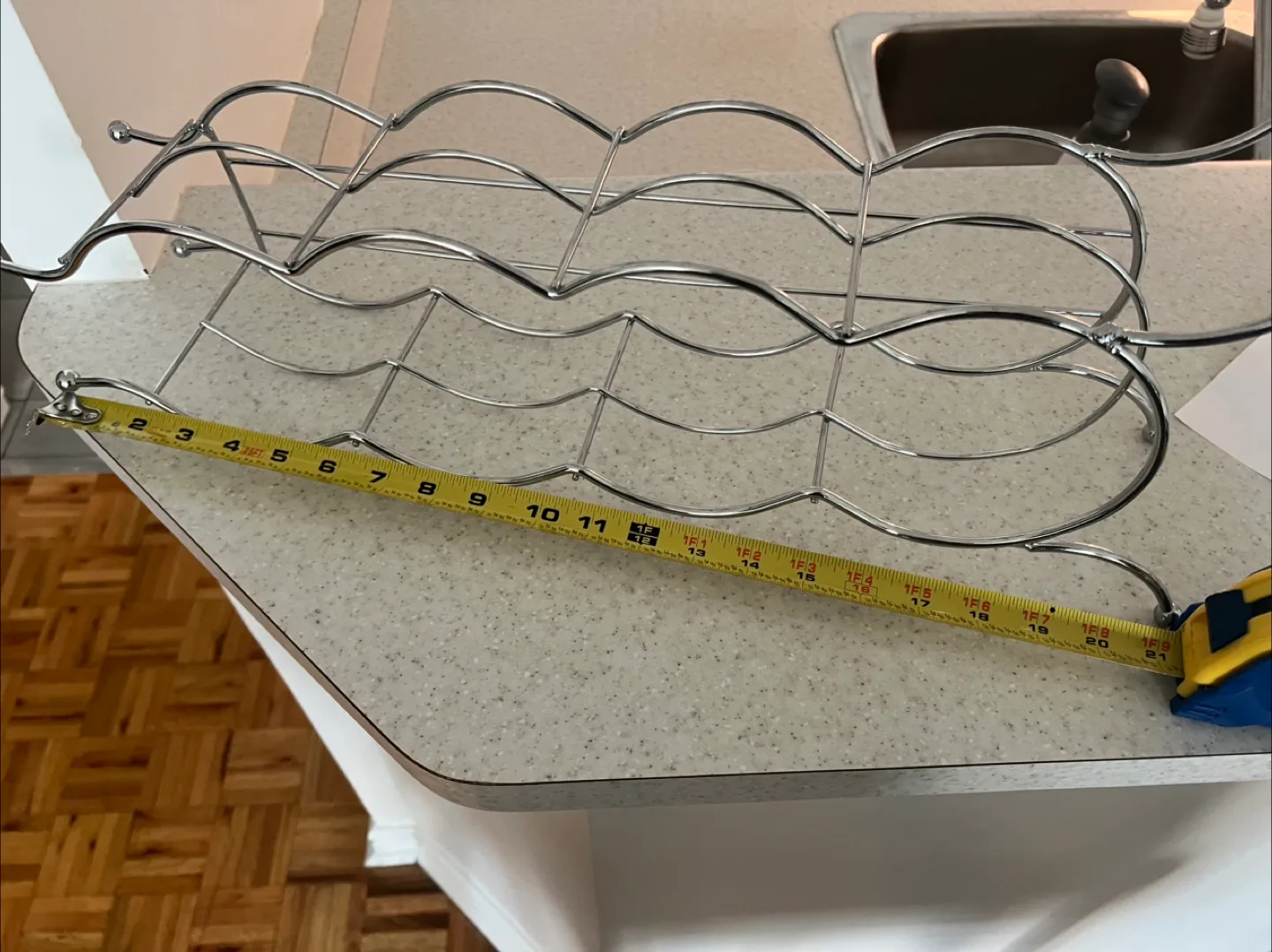 Chrome Wine Rack - Holds 6 Bottles image indicator(2)