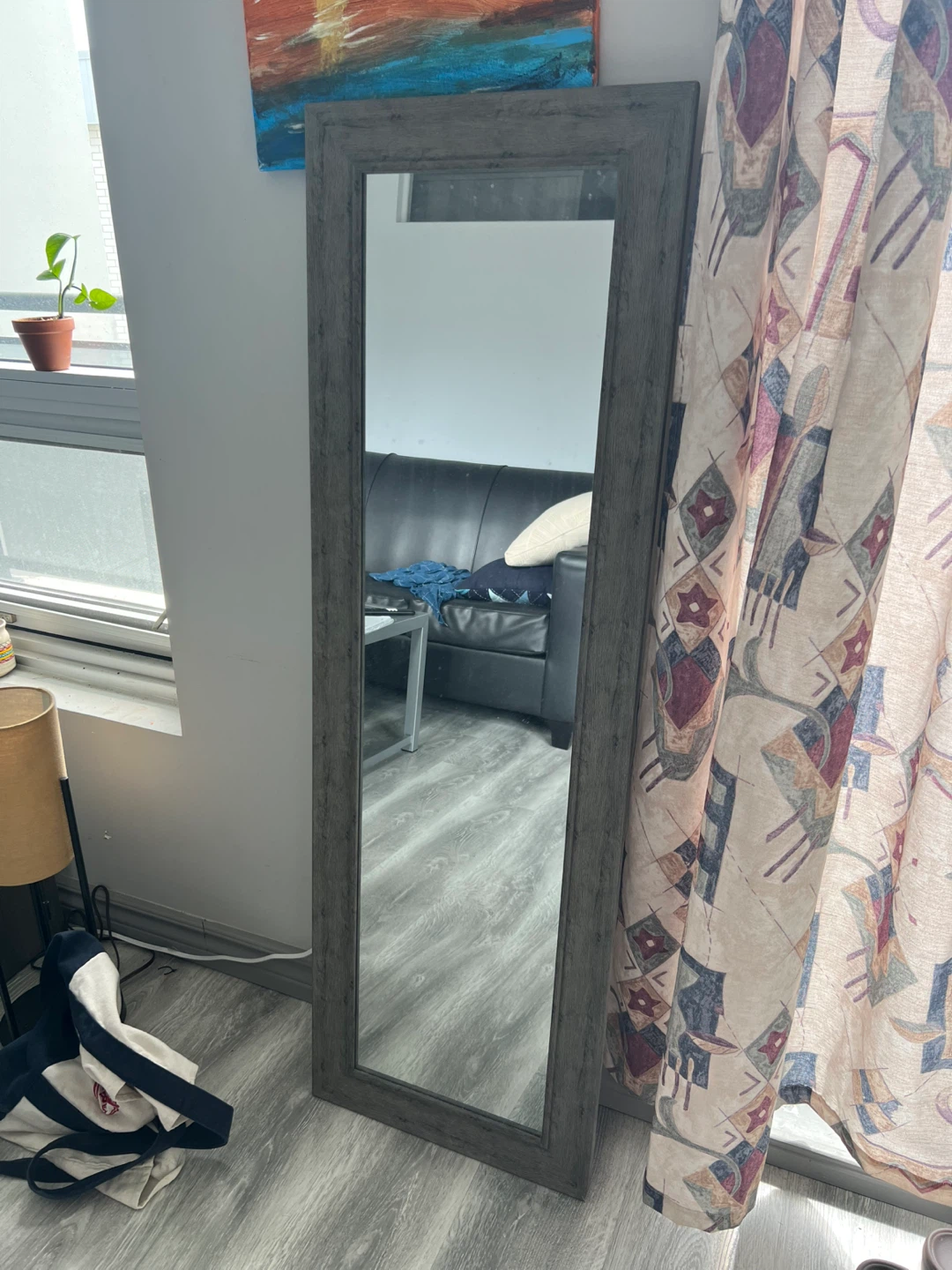 Full Body / Full Length Mirror - Grey Frame