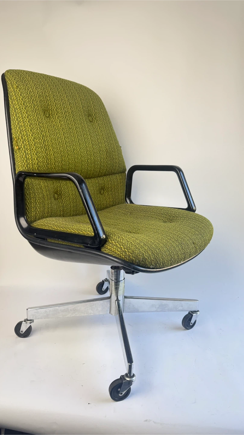 Vintage MCM Steelcase Olive Green Highback Office Chair - photo 3