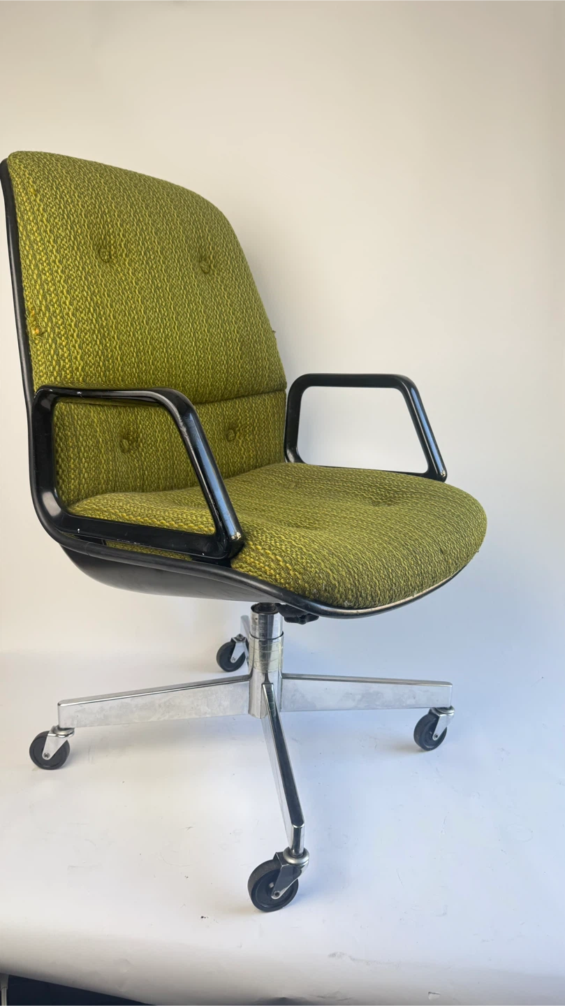Vintage MCM Steelcase Olive Green Highback Office Chair - photo 5