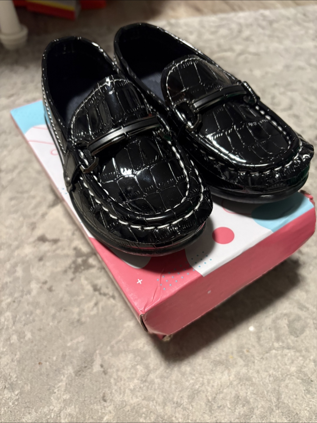 Shein Black Loafers Size 25 (EUR24)