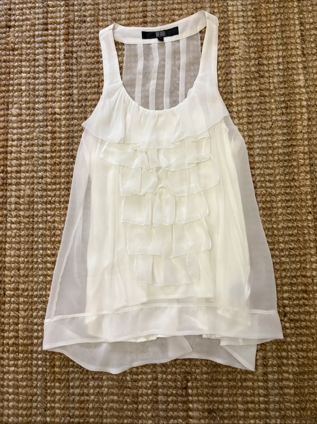 White Bedo Femme Tank Top - Size L thumbnail