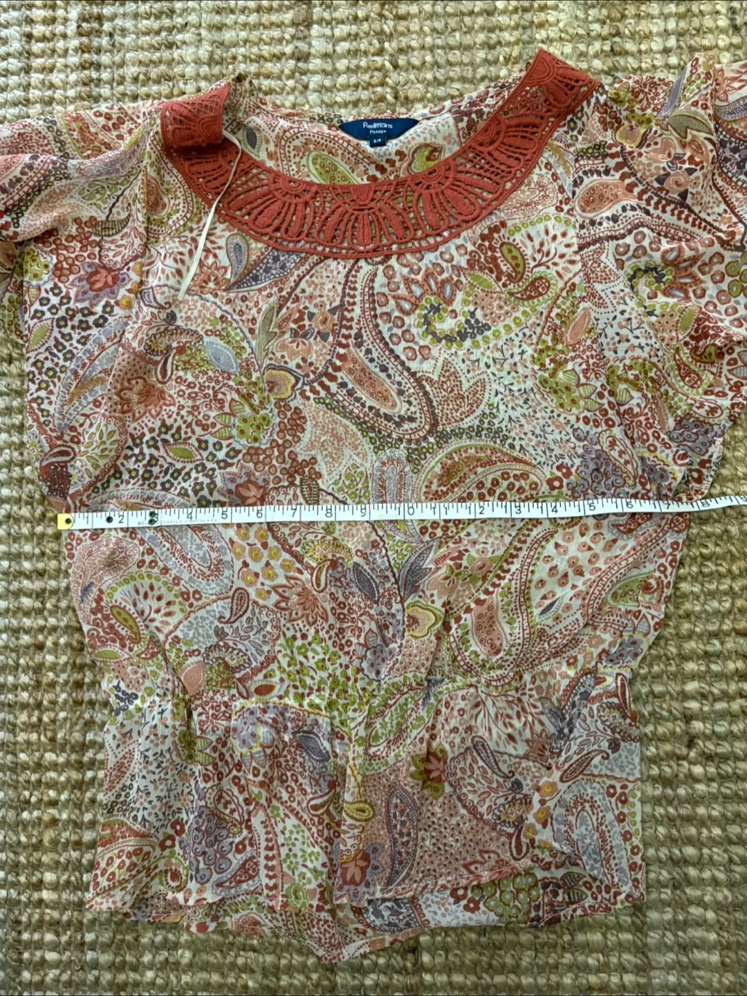 Reitmans Petites S/P Paisley Print Top image indicator(6)