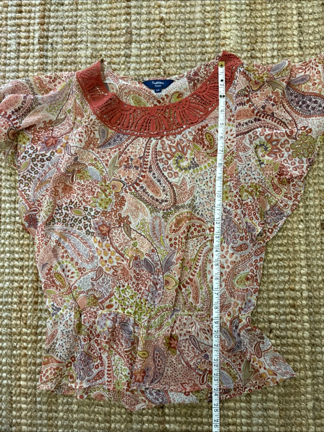 Reitmans Petites S/P Paisley Print Top image indicator(7)