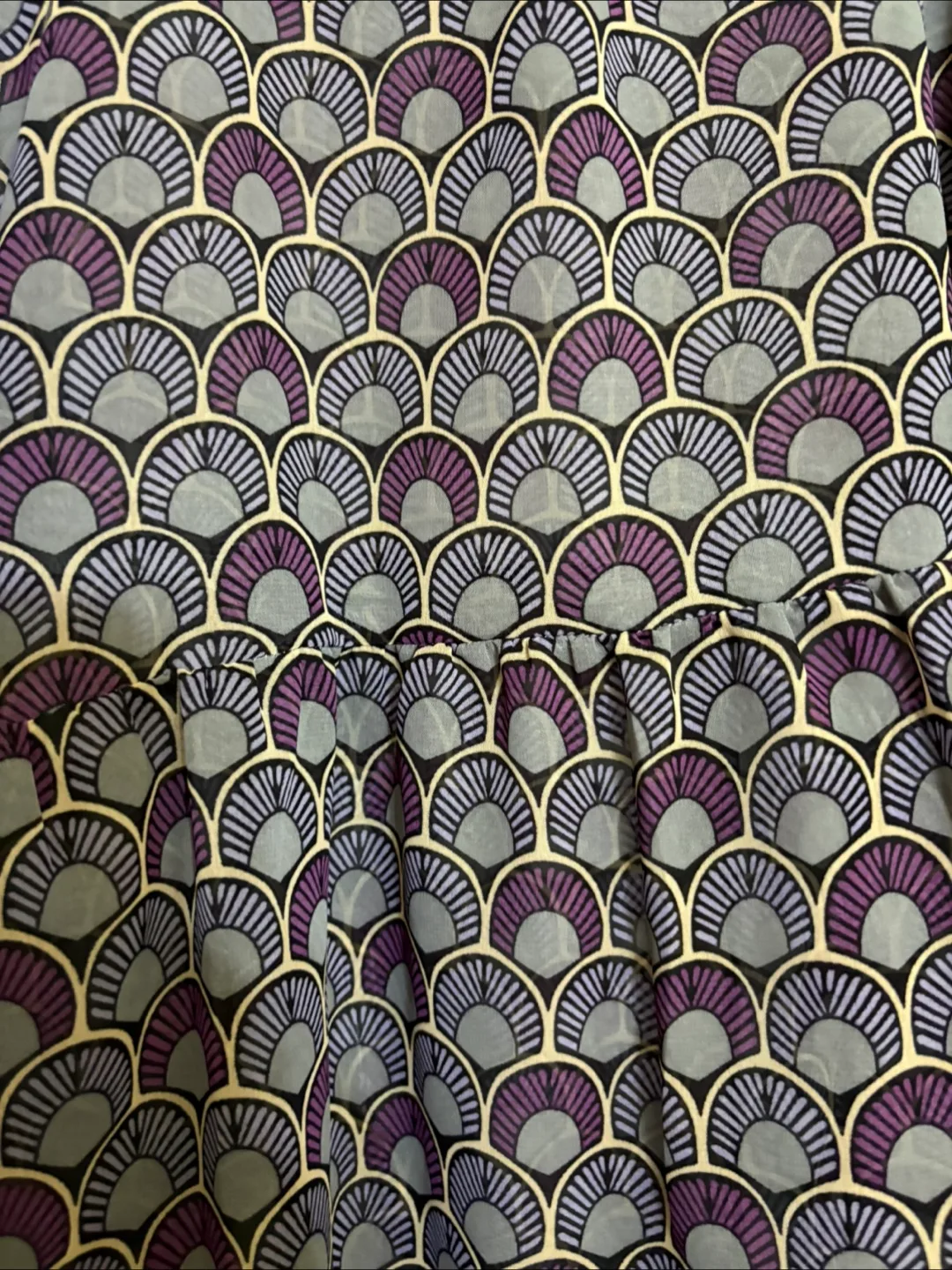 Soaked in Luxury Purple Patterned Blouse - Size S image indicator(2)