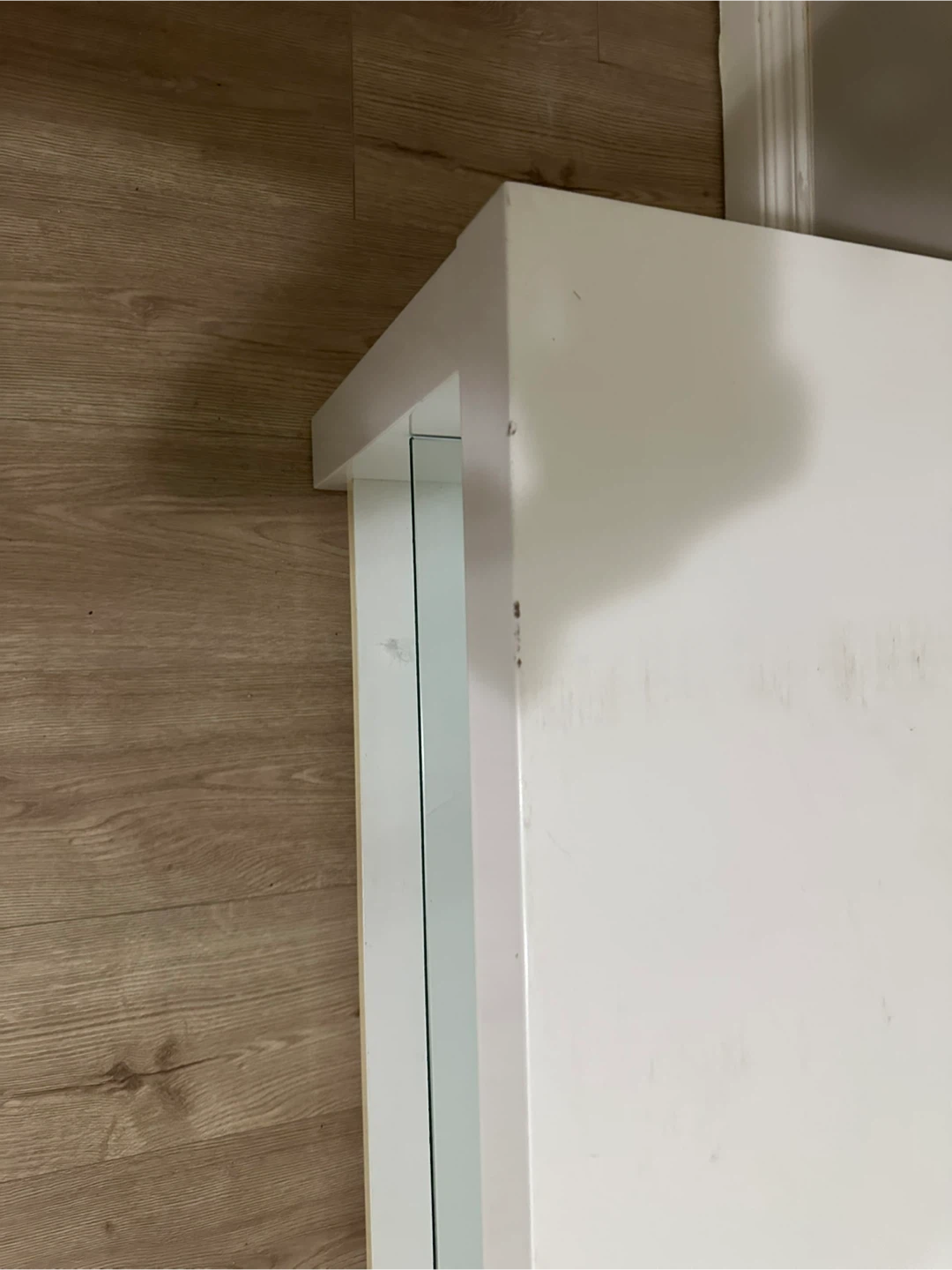 White TV Stand with storage - photo 5