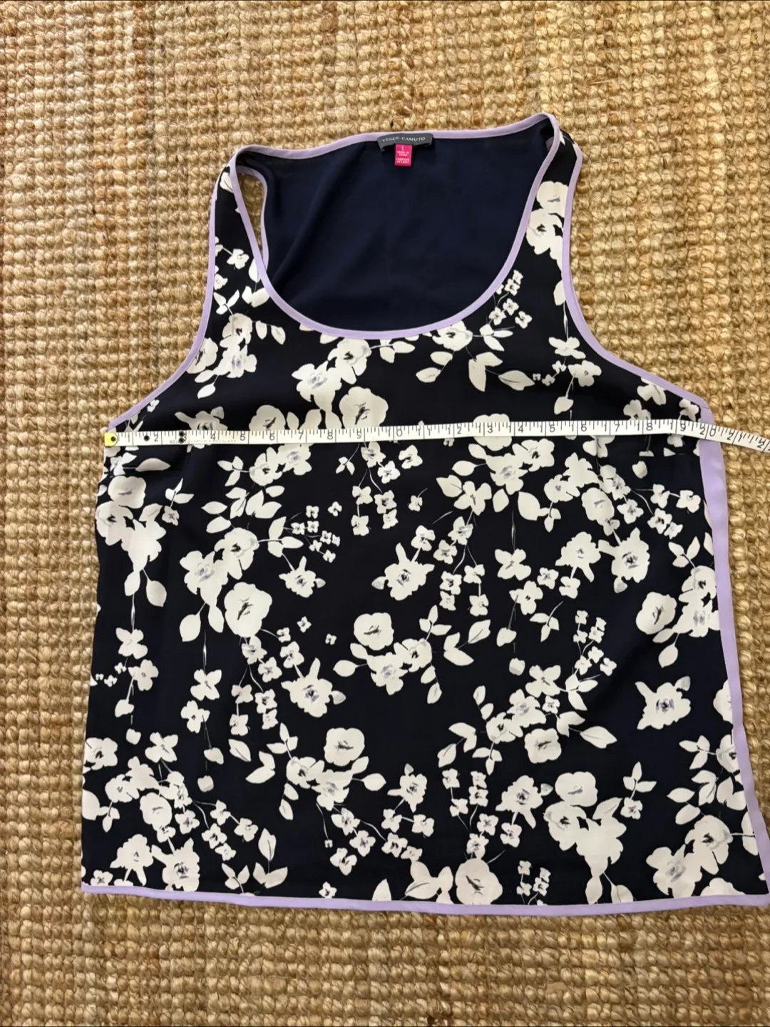 Vince Camuto Floral Tank Top - Size L image indicator(6)