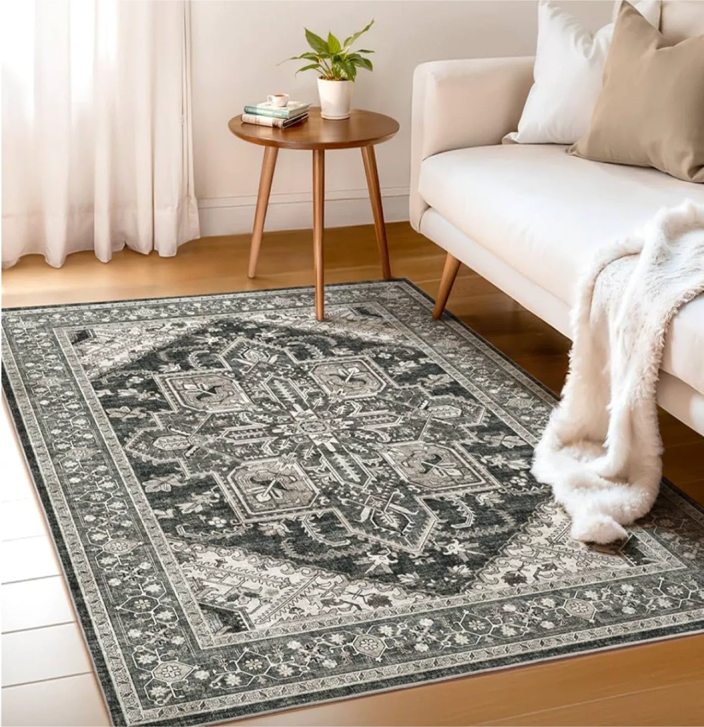 Kids & Pet Friendly Area Rug 4x6 ft thumbnail