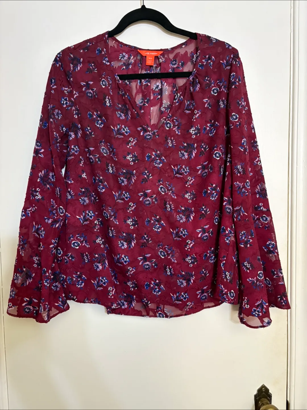 Joe Fresh Floral Blouse - Size M thumbnail
