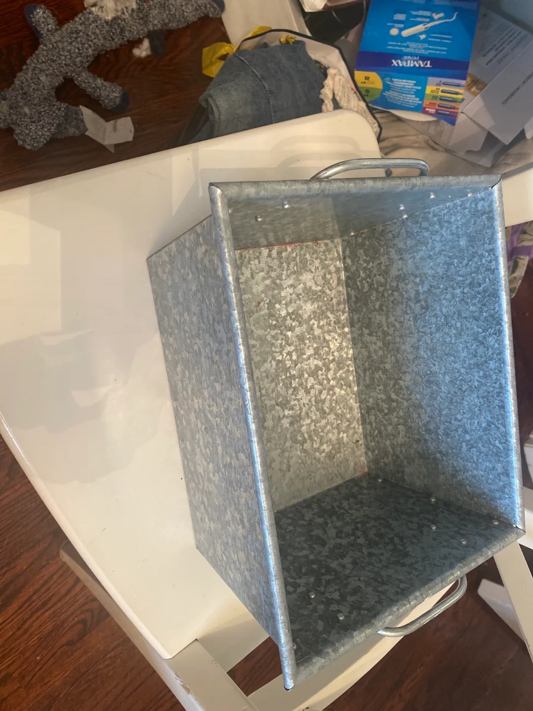 Galvanized Metal Storage Bin image indicator(2)