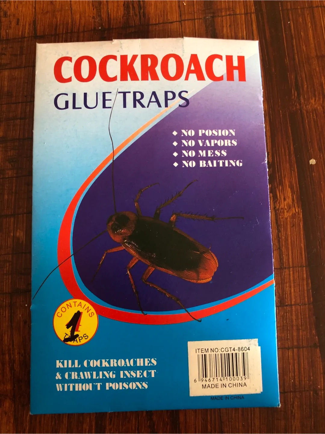 Cockroach Glue Traps - No Poisons, Vapors, Mess, Baiting thumbnail
