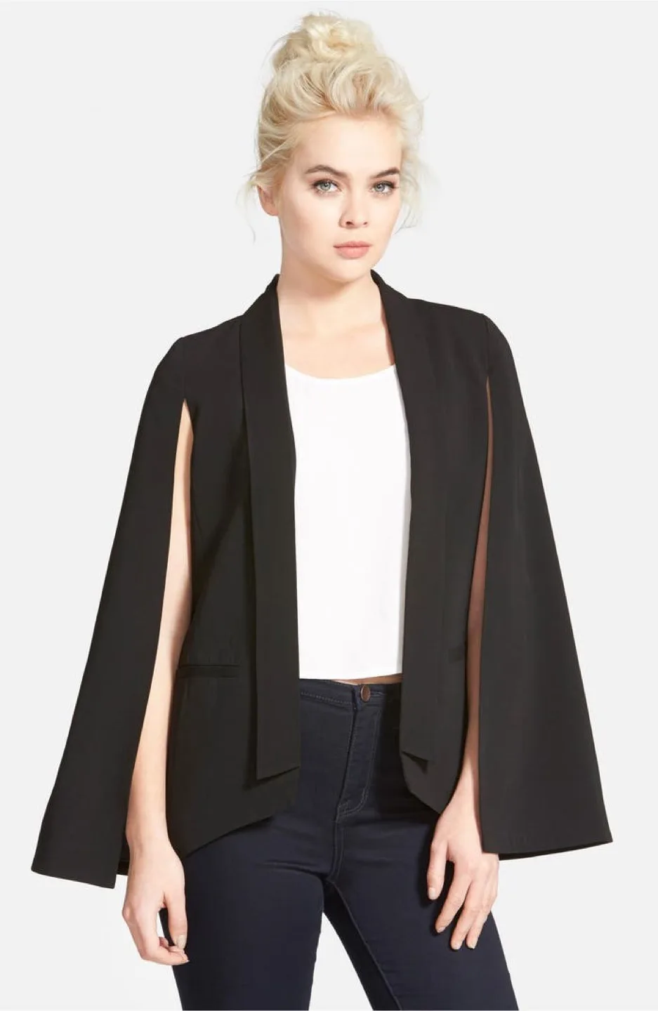 small Sophie Rue Black Cape Blazer