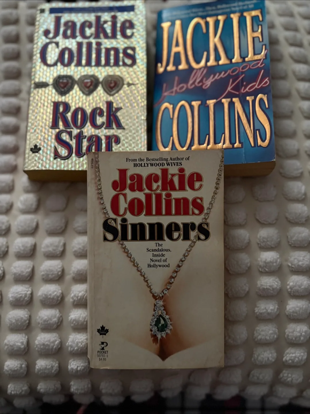Jackie Collins Lot: Hollywood Kids, Sinners, Rock Star thumbnail