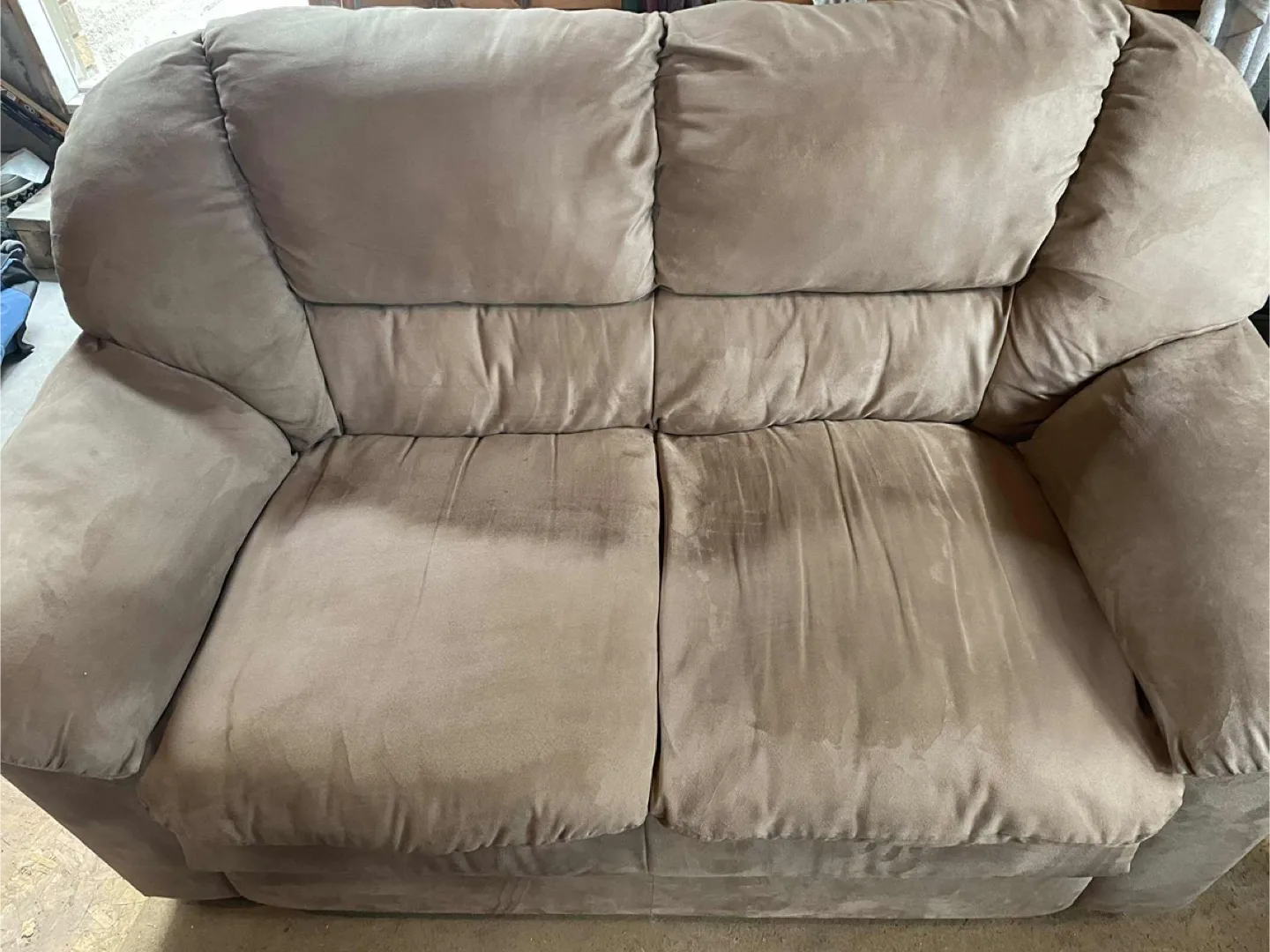 Used Loveseat Sofa - Beige Colour thumbnail