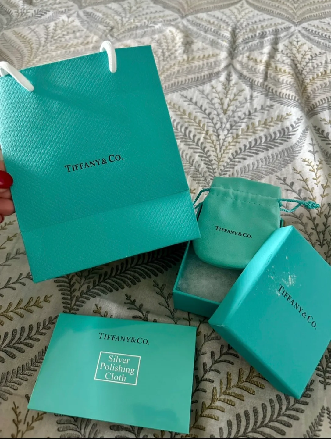 Tiffany & Co. packaging and Polishing Cloth New