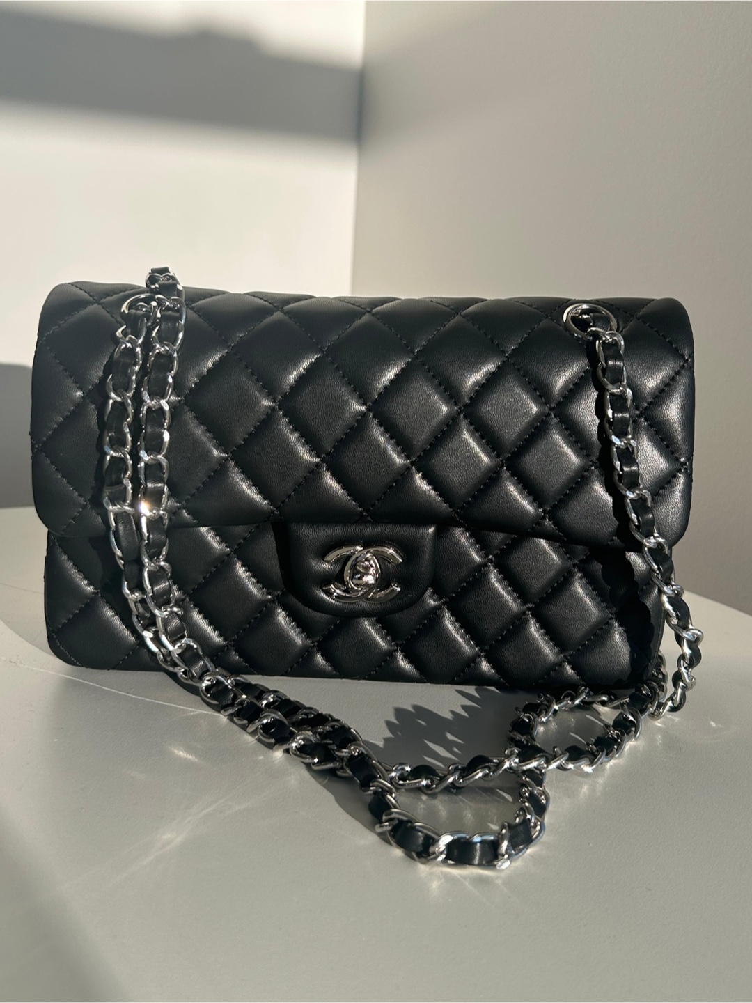 Black Leather CC Bag