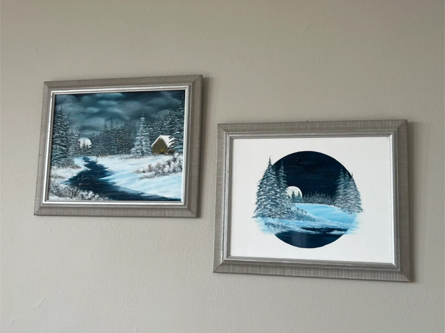 Two Winter Landscape Paintings thumbnail