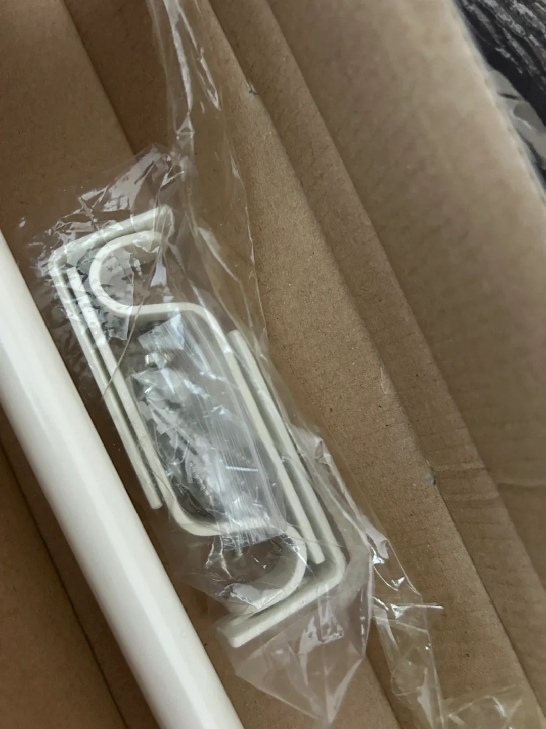 New White Curtain Rod 28-48in image indicator(4)