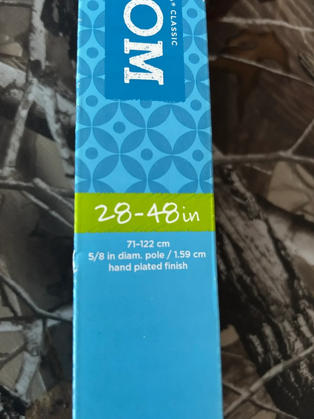 New White Curtain Rod 28-48in thumbnail