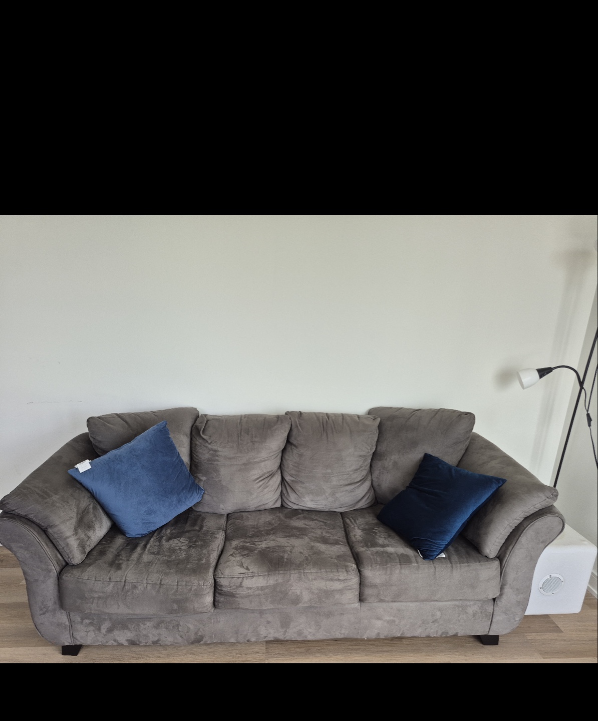 Grey 3-Seater Sofa (pillows not included)