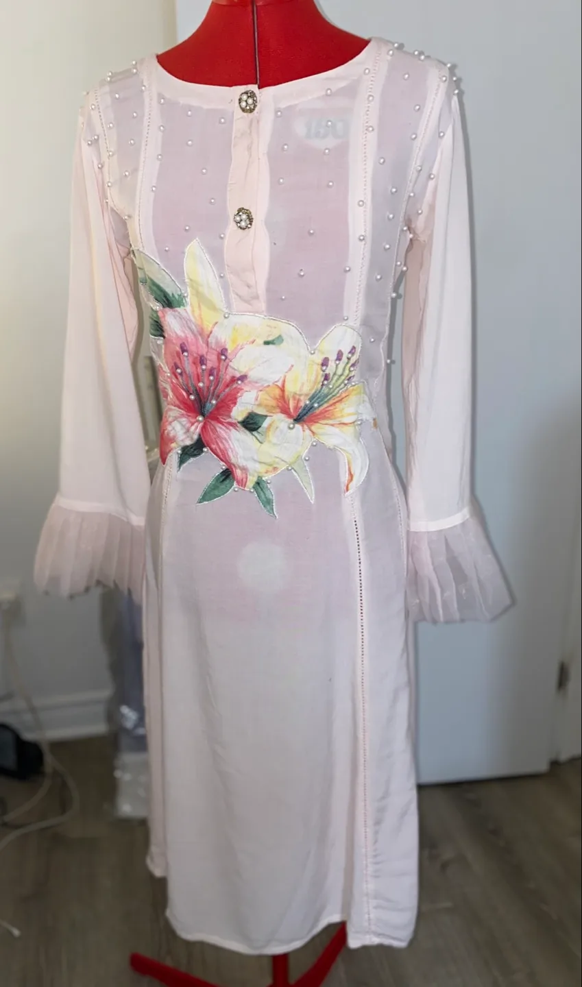 Monitas by ally floral pearl dress thumbnail