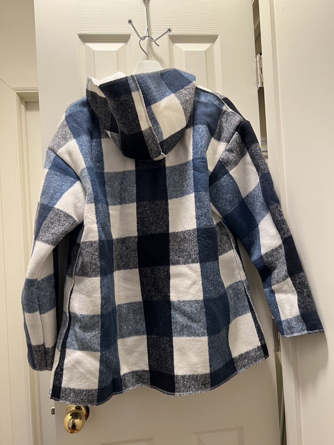 Plaid Sherpa Jacket - Size L - photo 2