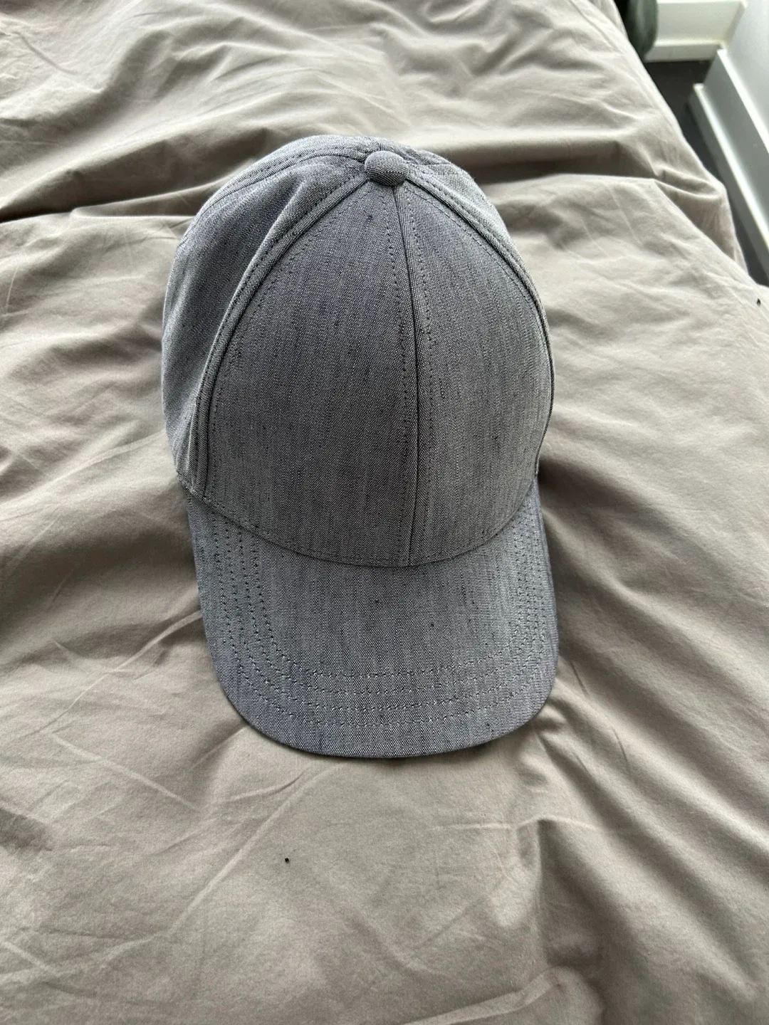 Club Monaco Grey Linen Baseball Cap thumbnail