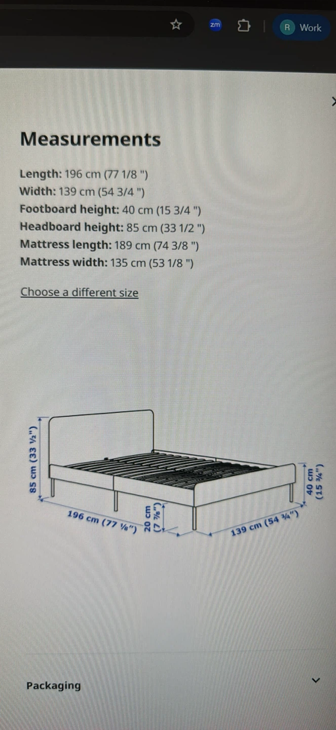 Full Bed Frame - Black - photo 4