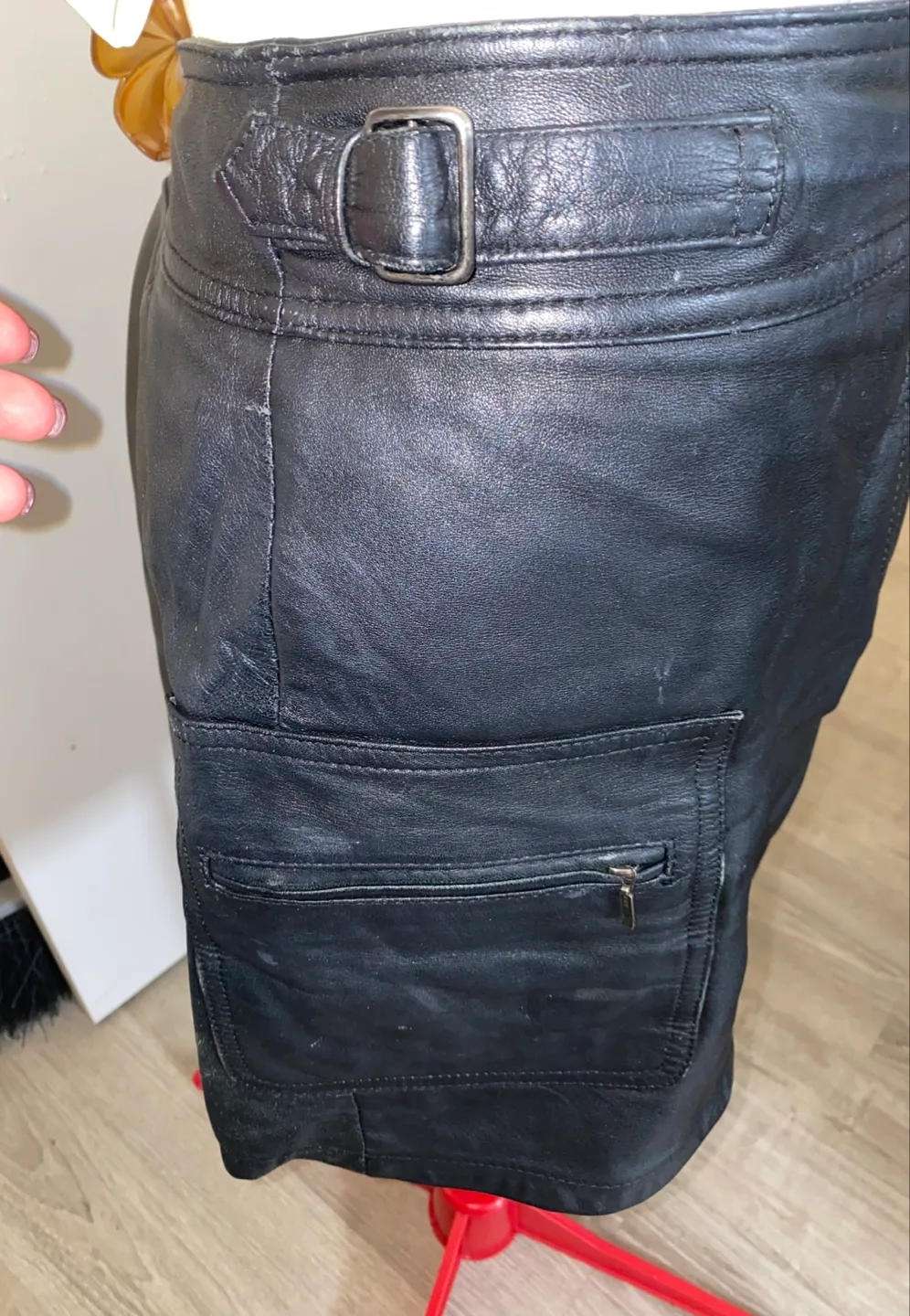 INC leather Skirt - Size 8/10 image indicator(4)