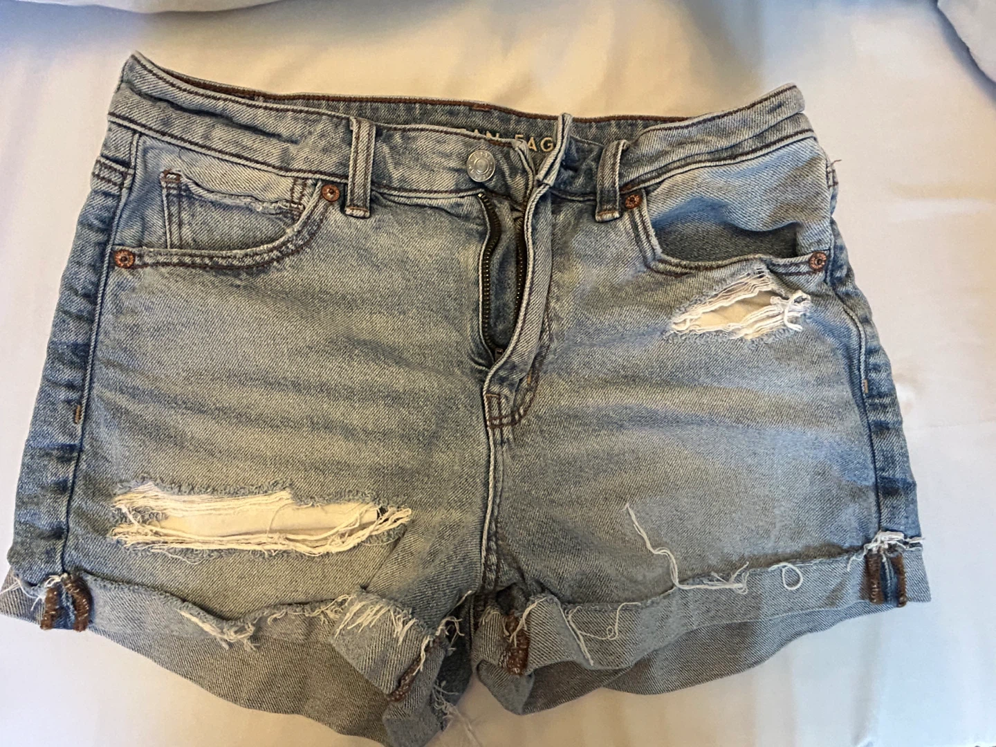American Eagle Distressed Denim Shorts