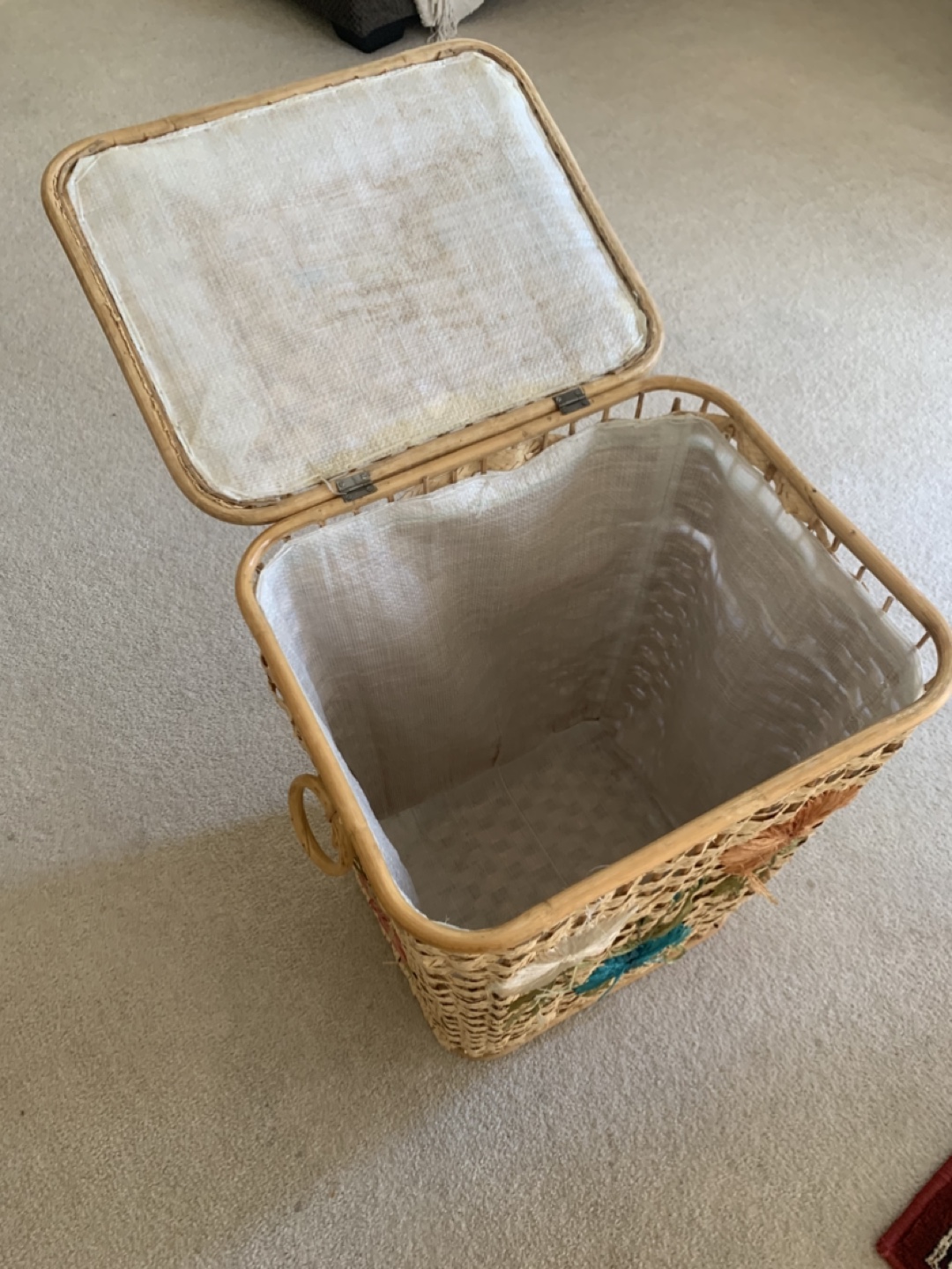 Floral laundry basket - photo 2