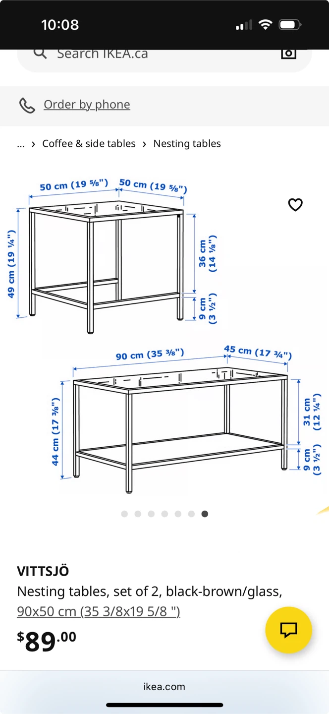 IKEA VITTSJÖ Nesting Tables (Set of 2) - photo 3