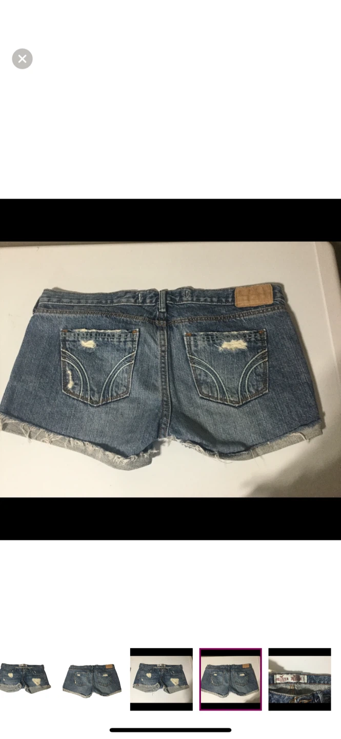 Hollister Distressed jeans shorts - photo 4