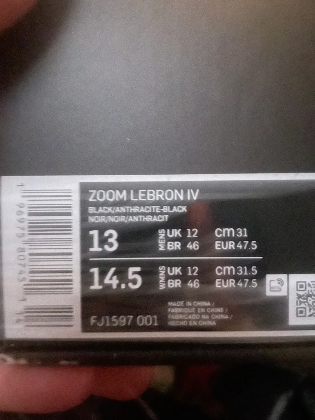 Nike Zoom LeBron IV Black US 13 image indicator(4)