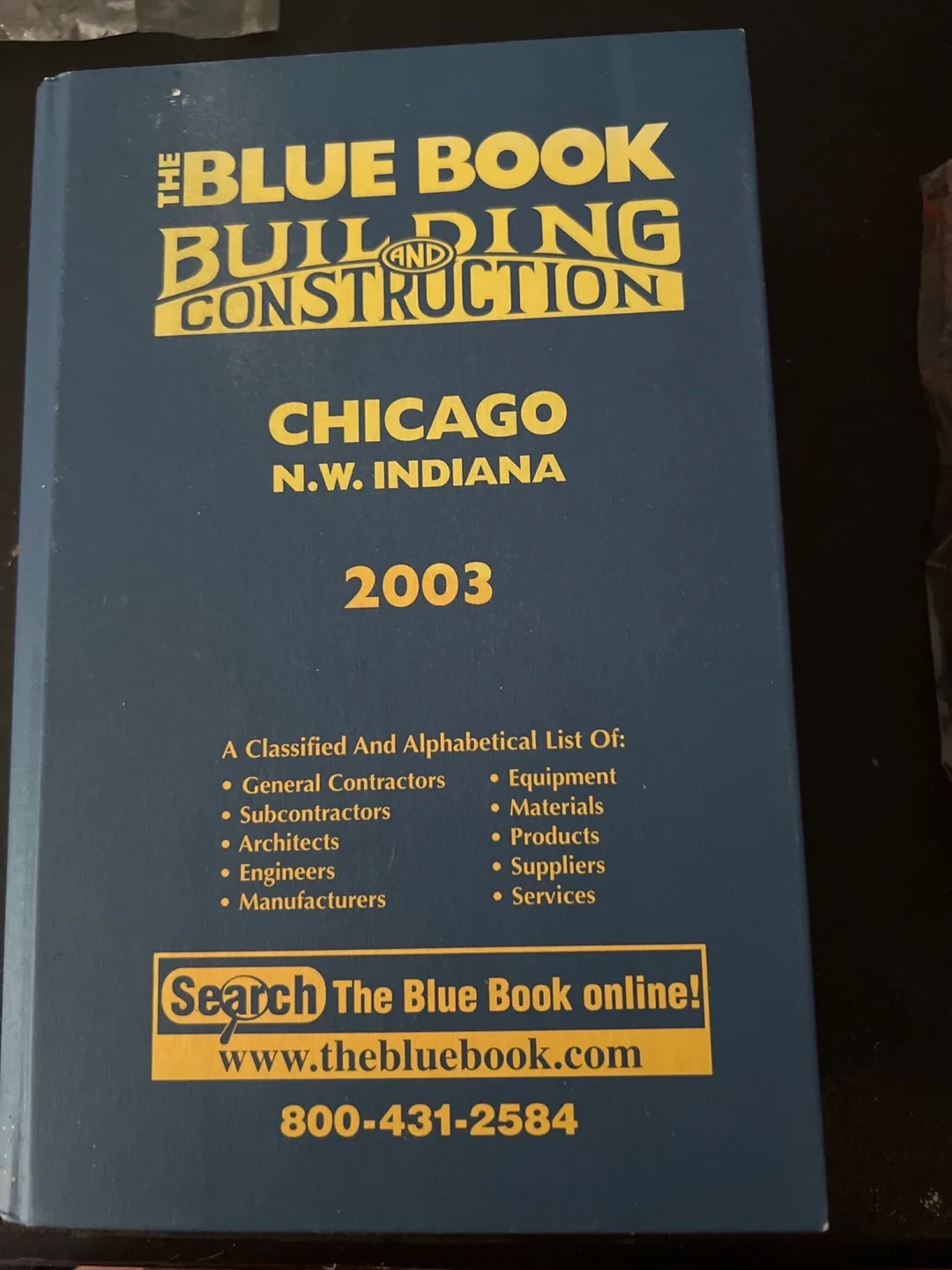 The Blue Book Building and Construction Chicago 2003 thumbnail