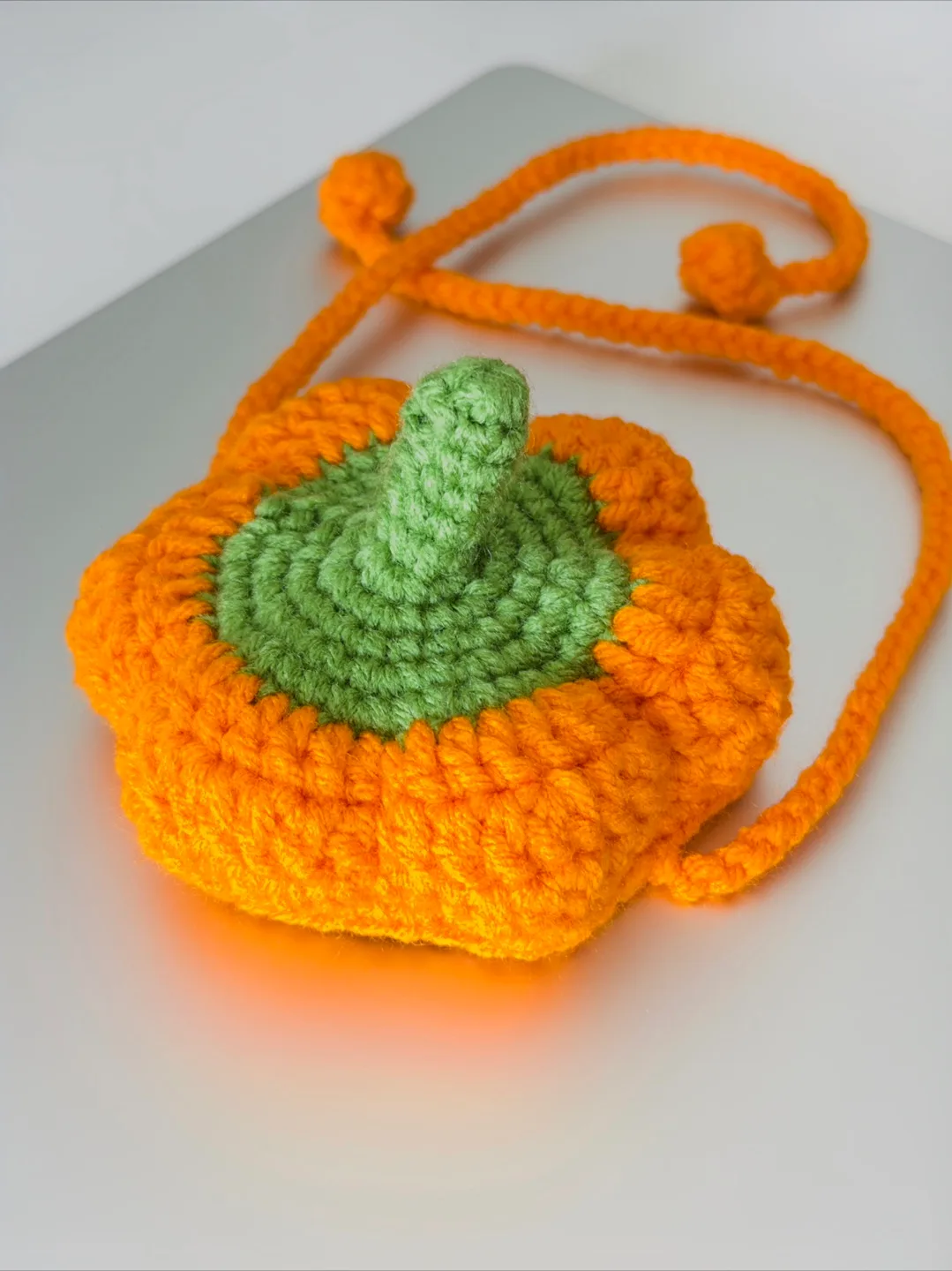 Handmade crochet pumpkin hat image indicator(2)