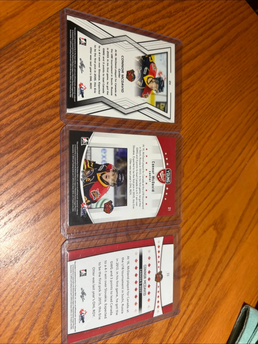 Connor McDavid Hockey Cards - Lot of 3 image indicator(2)