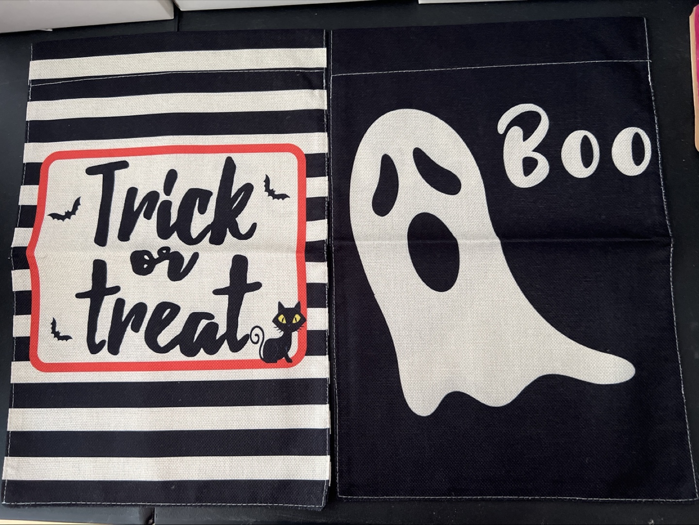 Halloween Garden Flags - Trick or Treat & Boo